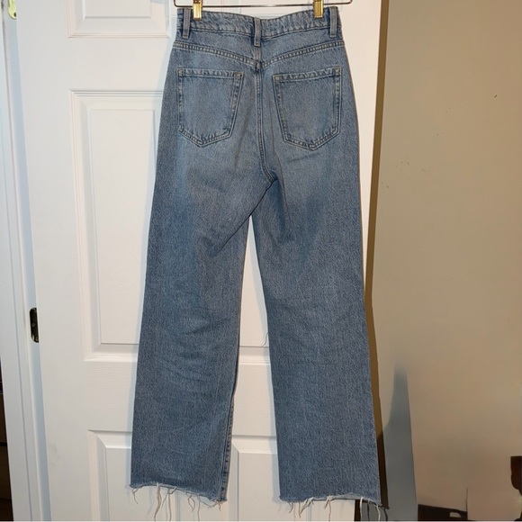 Garage Wide Leg Distressed Medium Wash Jeans - Picture 5 of 5